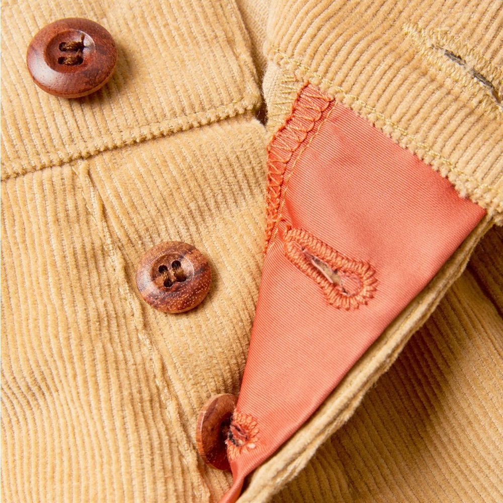 NWT Birdwell Beach Britches classic corduroy Shorts in toast sz4 - Picture 6 of 16